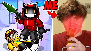 I Die  DRINKING HOT SAUCE Roblox Rivals [upl. by Aikem743]