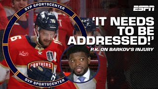 PK Subban gets HEATED on Aleksander Barkovs injury 🗣️ IT NEEDS TO BE ADDRESSED  SportsCenter [upl. by Marve]