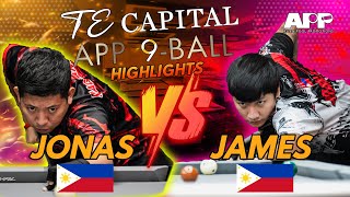 James Aranas PHI vs Jonas Magpantay PHI  QUARTERFINAL HIGHLIGHTS  TE Capital APP 9 Ball 2023 [upl. by Yuri]