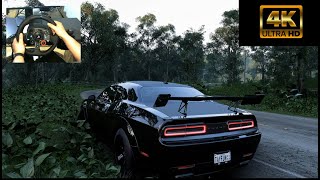 1100HP Dodge Challenger SRT Demon  Forza Horizon 5  Logitech G29 Gameplay  Sakin Sürüş  ASMR 4K [upl. by Ilonka742]