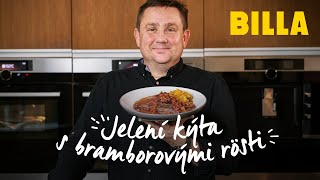 Jelení kýta s rozinkovou omáčkou a bramborovými rösti [upl. by Tammara]