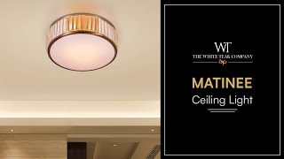 Matinee Gold Crystal Ceiling Light [upl. by Belvia565]