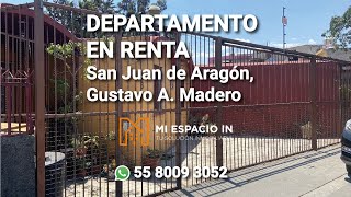 Departamento en Renta  San Juan de Aragón Gustavo A Madero [upl. by Dirfliw17]