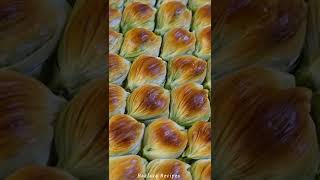 MusselShaped Turkish Baklava Recipes Ramadan Holiday Preparations Short [upl. by Munson384]