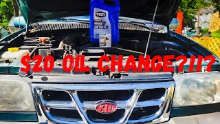 2000 kia sportage oil change kia diy oilchange [upl. by Tricia]