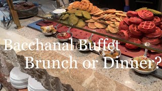 Bacchanal Buffet Which is better Brunch or Dinner 🤔 [upl. by Hctim]