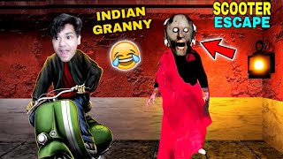 SCOOTER ESCAPE FROM INDIAN GRANNY  Manjulika  Free Android game Stubbyboy [upl. by Frisse]