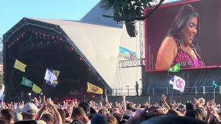 Lizzo Juice Live 4k Glastonbury Festival 24062023 [upl. by Anavahs]