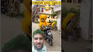 Watch till last 🤣shortsyoutubeshorts comedy funnycomedy teddyprankvideo mrcrazyteddy [upl. by Steddman20]