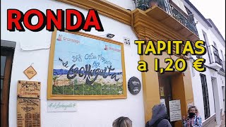 RONDA en CAMPER🚐El LECHUGUITA tapitas a 120€ al MAL tiempo BUENA cara 😀 [upl. by Allevon]