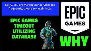 Epic Games Timeout Utilizing Database FIX ✅ [upl. by Cynthea749]