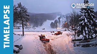 Pulizia Strade dalla neve Cerreto Laghi RE  Time Lapse del 29 Dicembre 2020 [upl. by Druce]