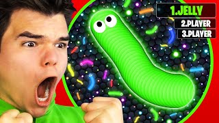 I BECAME THE LARGEST SNAKE In SLITHERIO World Record [upl. by Matthus650]