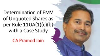 Determination of FMV of Unquoted Shares as per Rule 11UA1cb with a Case Study I CA Pramod Jain [upl. by Cormack921]