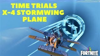 Fortnite  Complete Time Trials in an X4 Stormwing Plane  Season 7 Week 9 Challenges [upl. by Norvil741]