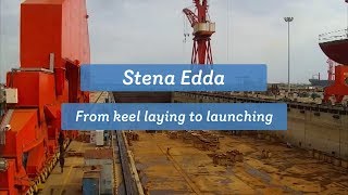 Watch Stena Edda take shape  timelapse [upl. by Otrebile]