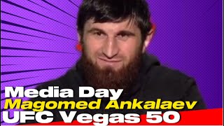 Magomed Ankalaev UFC Vegas 50 Interview  Media Day [upl. by Berk]