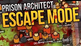 Prison Architect Escape Mode  INSANE BLOODBATH ★ Escape Mode Gameplay [upl. by Fredelia]