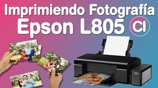 Impresora de Fotografías Calidad Profesional sin Bordes  Epson L805 [upl. by Ytinirt]