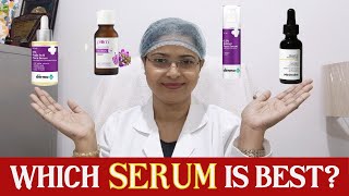 How to choose BEST serum  आपकी त्वचा के लिए बेस्ट Acne MarksOpen Poresglow brightness skin [upl. by Nnyl459]