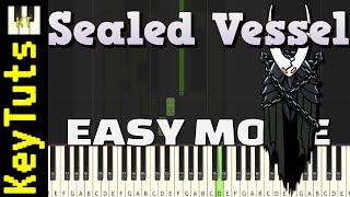 Sealed Vessel from Hollow Knight  Easy Mode Piano Tutorial Synthesia [upl. by Chesnut]