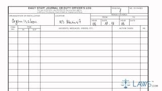 Learn How to Fill the DA form 1594 Daily Staff Journal or Duty Officers Log [upl. by Zzahc758]