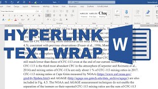 How to make a hyperlink split across lines in microsoft word [upl. by Hillyer]