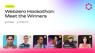 Webzero Hackathon Meet the Winners [upl. by Nnairrehs]