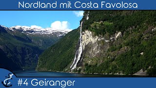 KreuzfahrtVlog  Nordland mit Costa Favolosa  2019 4 Geiranger Bootstour im Fjord White Party [upl. by Ijuy]