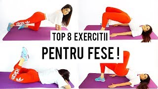 TOP 8 EXERCITII PENTRU FESE  ANTRENAMENT ACASA Home Workout Routine HD [upl. by Yrollam]