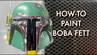 HowTo Paint Boba Fett Helmet Part 1 [upl. by Brag]