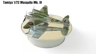 Tamiya 172 Mosquito Mk 4 Final Reveal [upl. by Salguod]