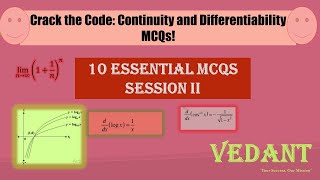 Class 12 Mathematics Continuity and Differentiability MCQs Session II [upl. by Darryn]