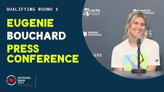 Press Conference  Eugenie Bouchard  Qualifying R1  OBN23 [upl. by Derril]