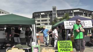 Rede von Jost Leßmann Grüne Hilfe auf der Demo quotMenschenrechte von Cannabispatienten achtenquot [upl. by Avan]