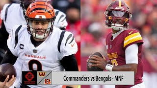 Cincinnati Bengals vs Washington Commanders MNF Week 3 Preview and Predictions [upl. by Hafeenah]