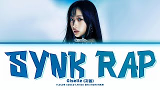 aespa Giselle지젤 SYNK Rap Lyrics Color Coded Lyrics [upl. by Shanan229]