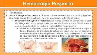 Hemorragia Posparto 22  Ginecología [upl. by Dilan]