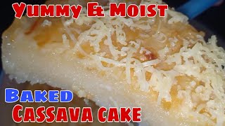 Moist Cassava Cake Recipe  Mga Simpleng Luto Ni Nanay [upl. by Yenrab611]