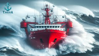 100 Unbelievable Ships In Stormy Weather Caught on Camera from Start to Finish Are Shocking [upl. by Aivital]