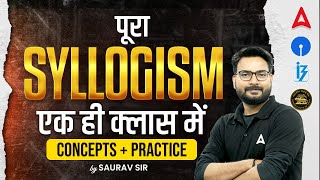 Complete Syllogism  Syllogism Basic Concepts amp Tricks for Bank Exams 2024  Reasoning by Saurav Sir [upl. by Bonina]