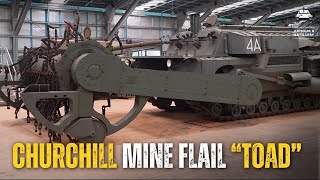 The British Churchill MINE CLEARING Flail Tank quotToadquot [upl. by Eirret142]