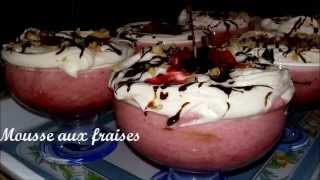 Recette facile n°5 Mousse aux fraises [upl. by Booth]