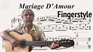 Mariage Damour  Paul de Senneville  Fingerstyle Guitar [upl. by Anawek104]