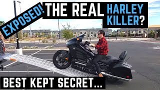 The REAL Harley Killer Honda Goldwing F6B Review Ride Impressions Walk Around 060 mph [upl. by Launamme]