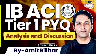 IB ACIO PREVIOUS YEAR QUESTION PAPER PYQ Analysis amp Discussion  StudyIQ IAS [upl. by Mei]