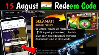 FREE FIRE REDEEM CODE 15 AUGUST 2024  HOW TO USE REDEEM CODE IN FREE FIRE  HOW TO REDEEM AUG TODAY [upl. by Sevik]