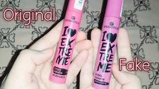 Essence Mascara review Original vs Fake [upl. by Candida]