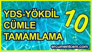 YDS YÖKDİL YKS Cümle Tamamlama [upl. by Dnomasor253]