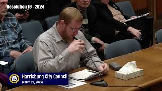 Harrisburg City Council  Work Session 31924 [upl. by Naugan]